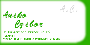 aniko czibor business card